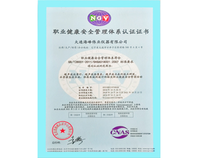 职业健康安全管理体系
